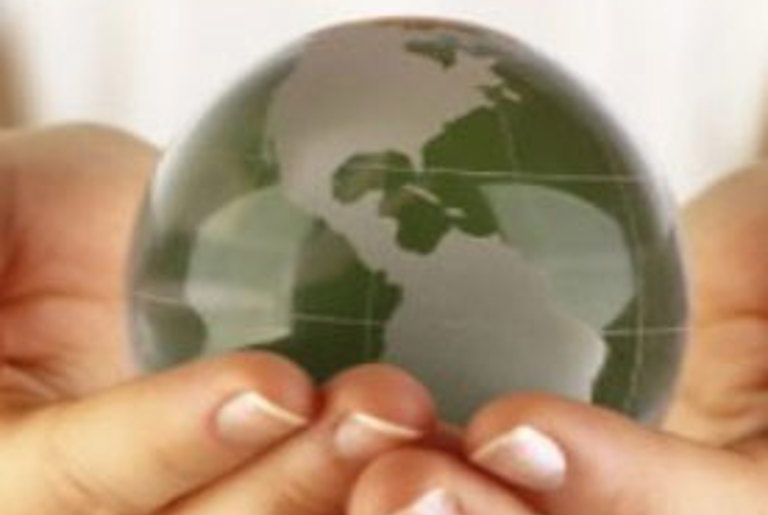 Hands holding earth Hands holding earth