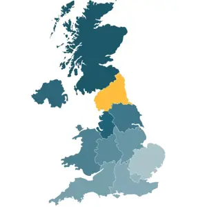 Map of the North East North Cumbria area Map of the North East North Cumbria area